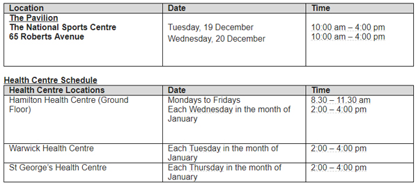 heb flu shot schedule