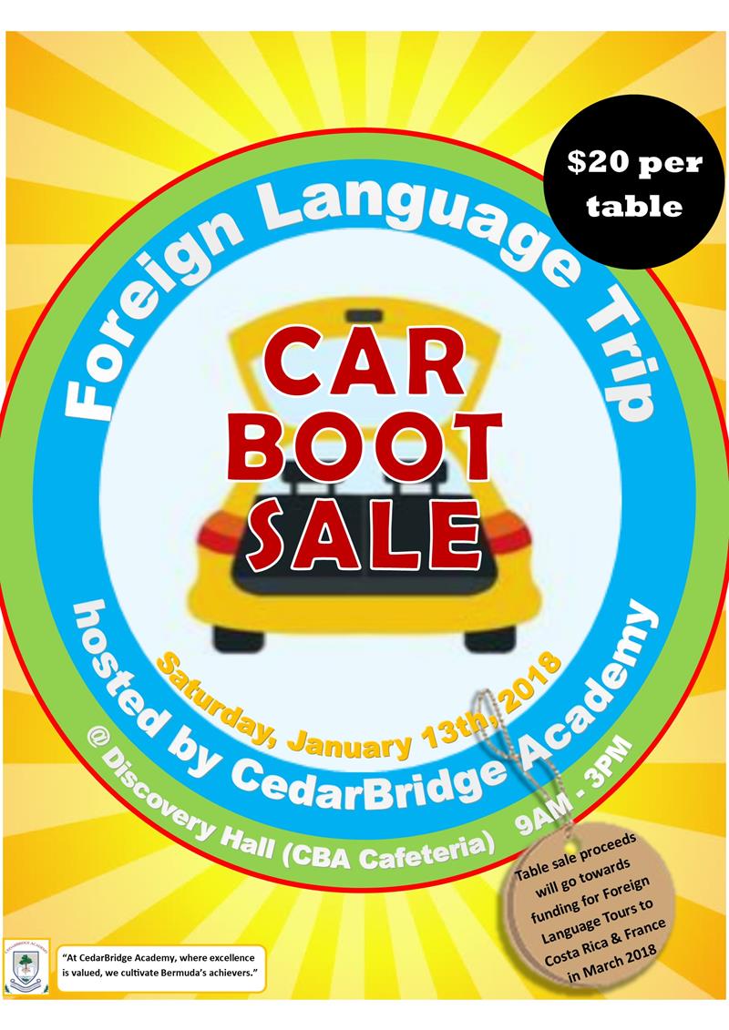 carboot sale poster