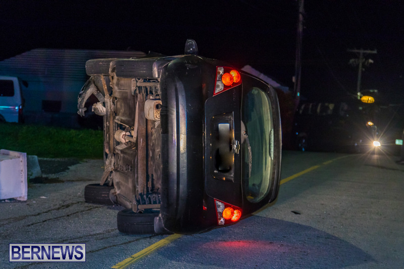 Car On Side Collision Bermuda, February 17 2018 (4)