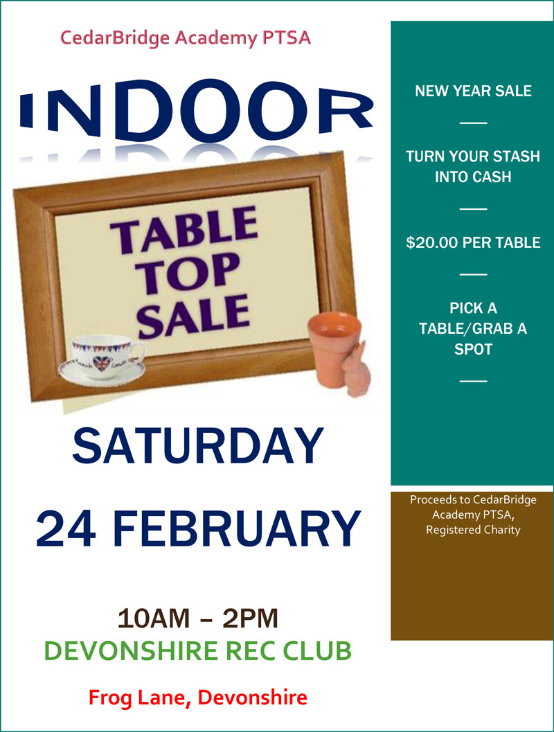 table top sale banner