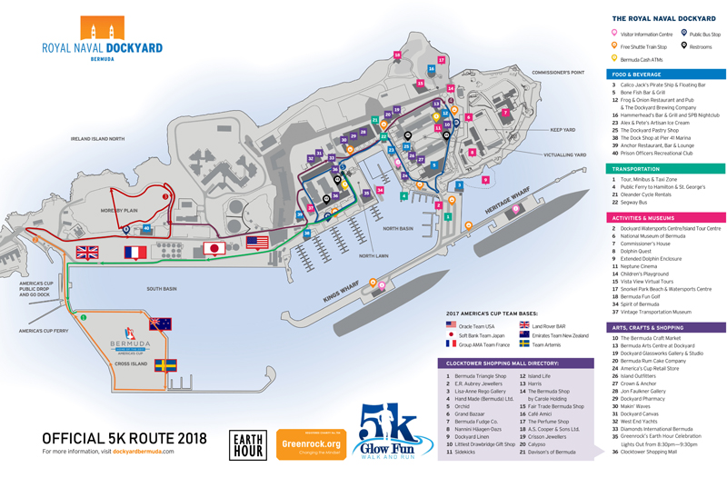 Earth Hour 5K Route Bermuda March 2018