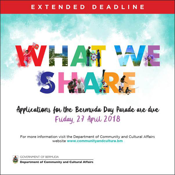 Bermuda Day Parade Registration Extended April 19 2018