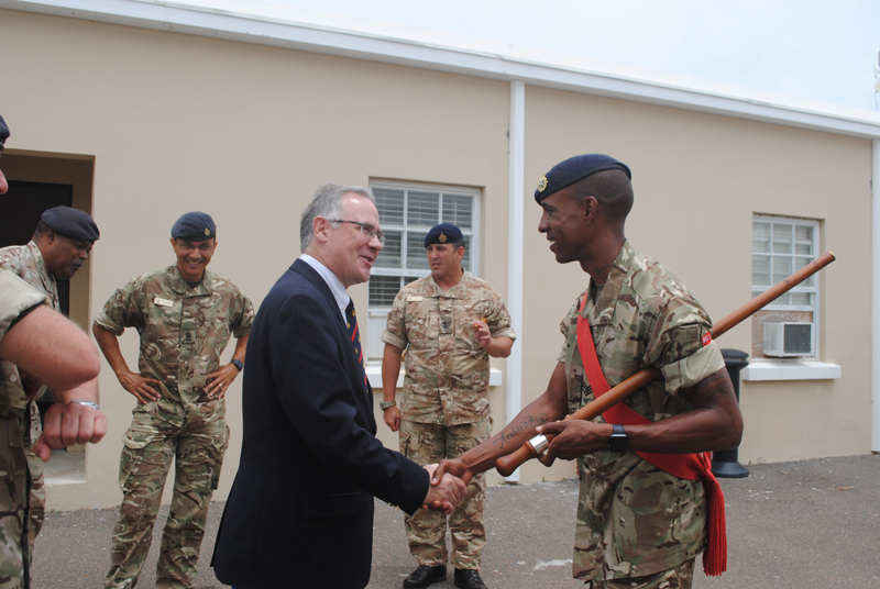 Governor Visits New Soldiers Bermuda July 4 2018 (3)