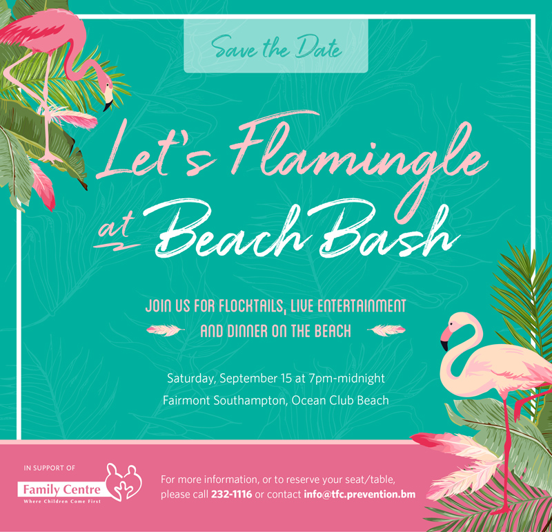 Pink Flamingo Themed Beach Bash For Charity - Bernews