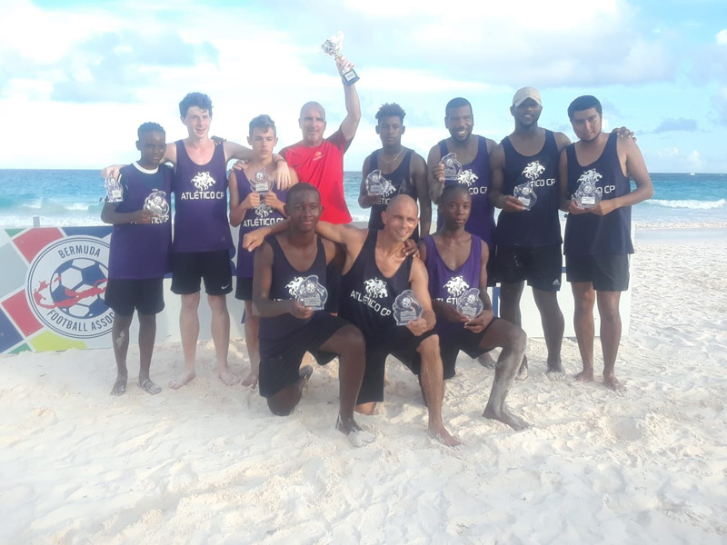 Beach soccer champions Bermuda August 2018