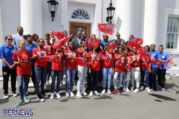 Bermuda U15 football team at Cabinet Office August 14 2018 (2)
