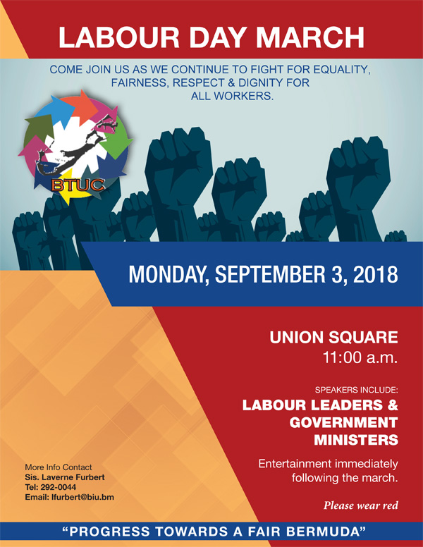 Labour Day March August 2018