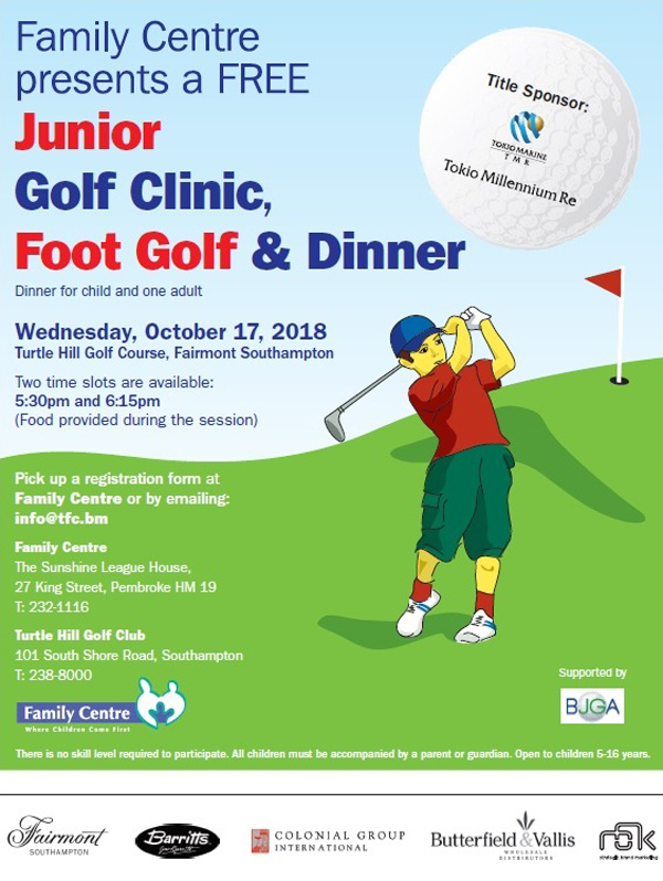 Family Centre Golf Clinic Bermuda Oct 2018