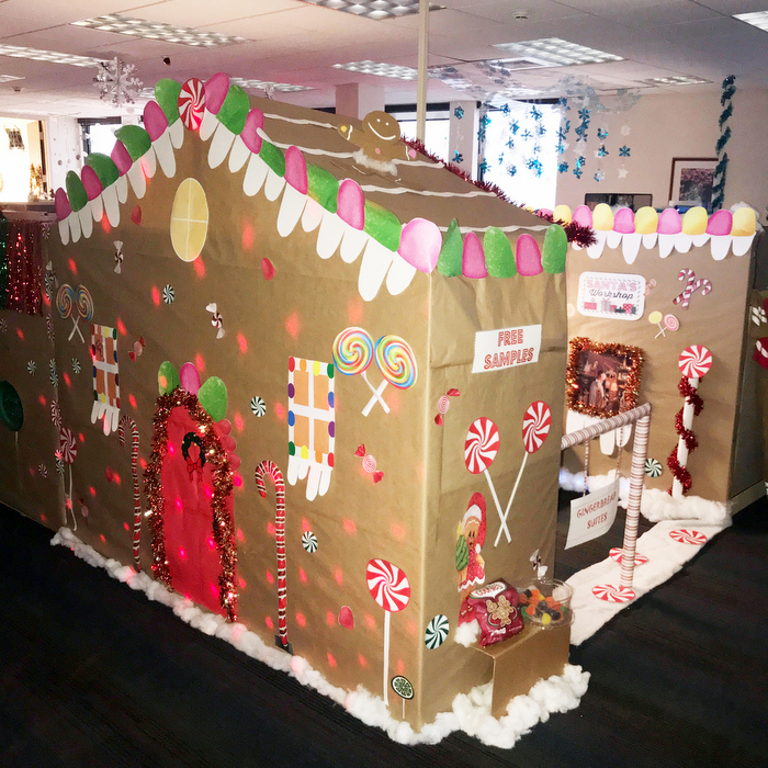 office gingerbread house decoration