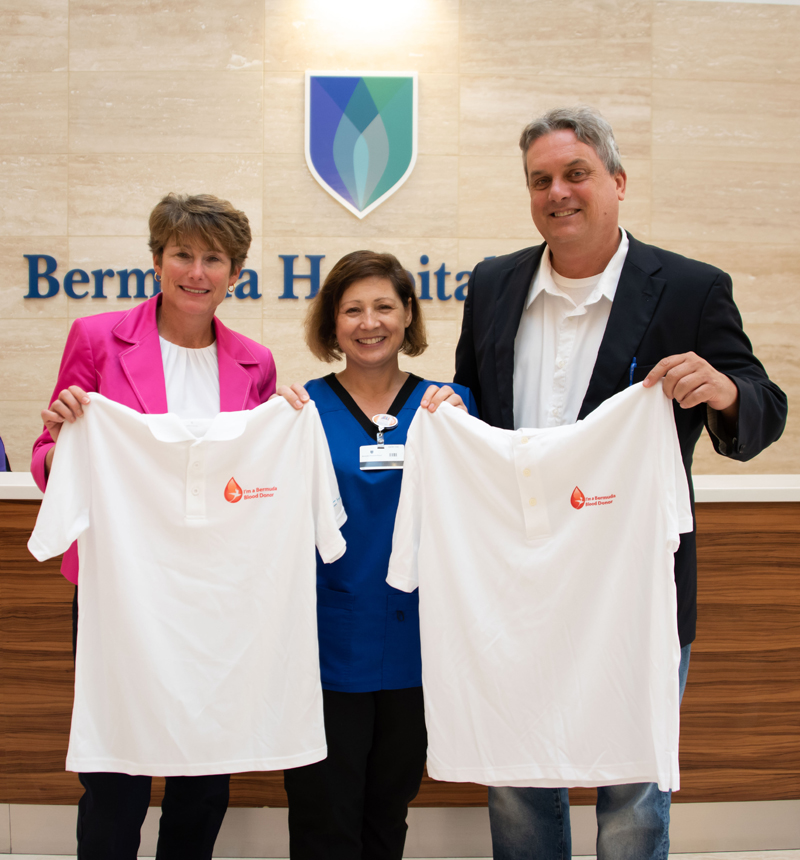 Blood Donor Polo Shirts Bermuda Dec 2018