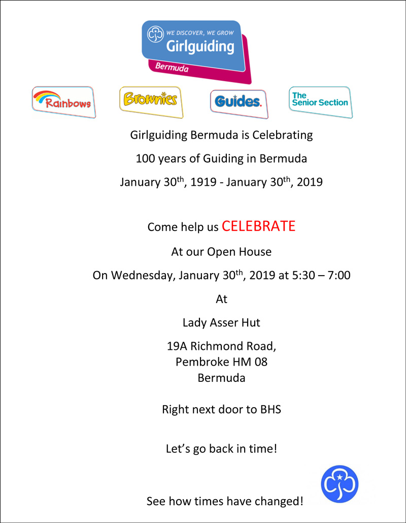 Girlguiding Bermuda 100 yrs1