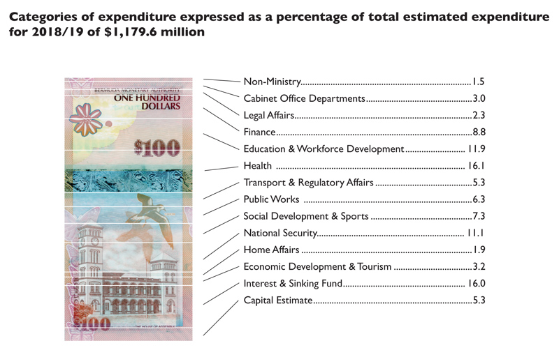 2018 Budget Expenditures percentage