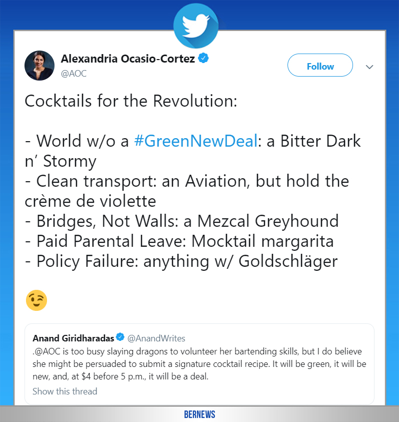 Alexandria cortez twitter online