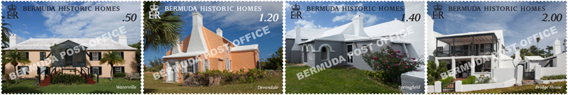 Bermuda National Trust Historic Homes Stamps Feb 2019