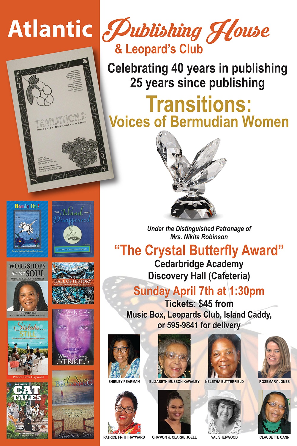 cyrstal butterfly award Bermuda March 25 2019