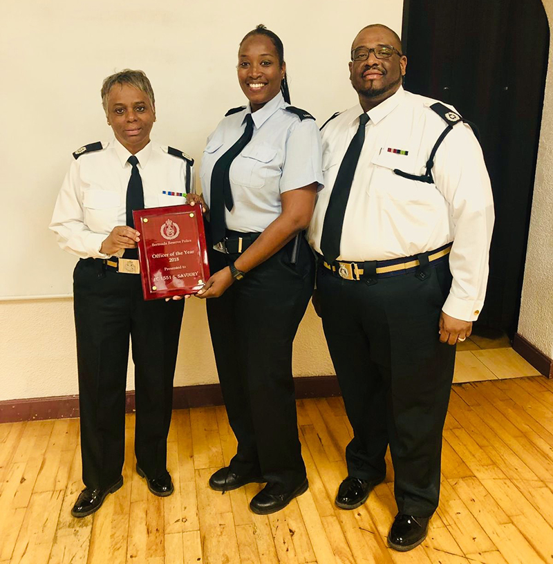 BRP Officer of the Year 2018 Constable Samantha Savoury Bermuda April 19 2019