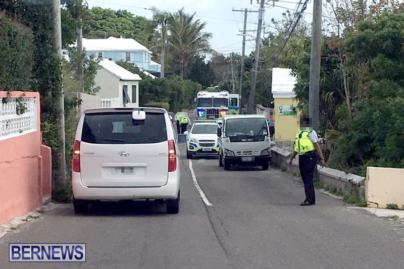 Collision Ord Road Paget Bermuda, April 4 2019