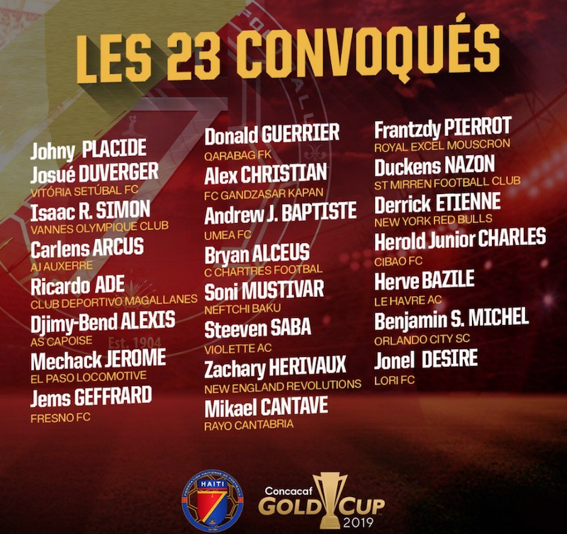 Haiti Announce Team For Concacaf Gold Cup - Bernews