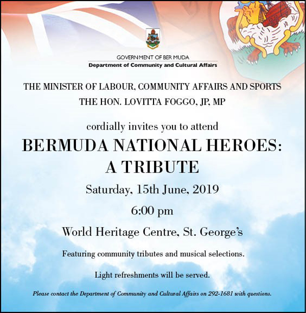 National Heroes Tribute Bermuda June 2019