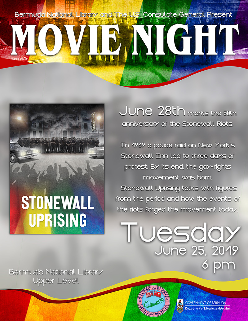 Stonewall Uprising - LGBTI Pride Month Bermuda June 2019