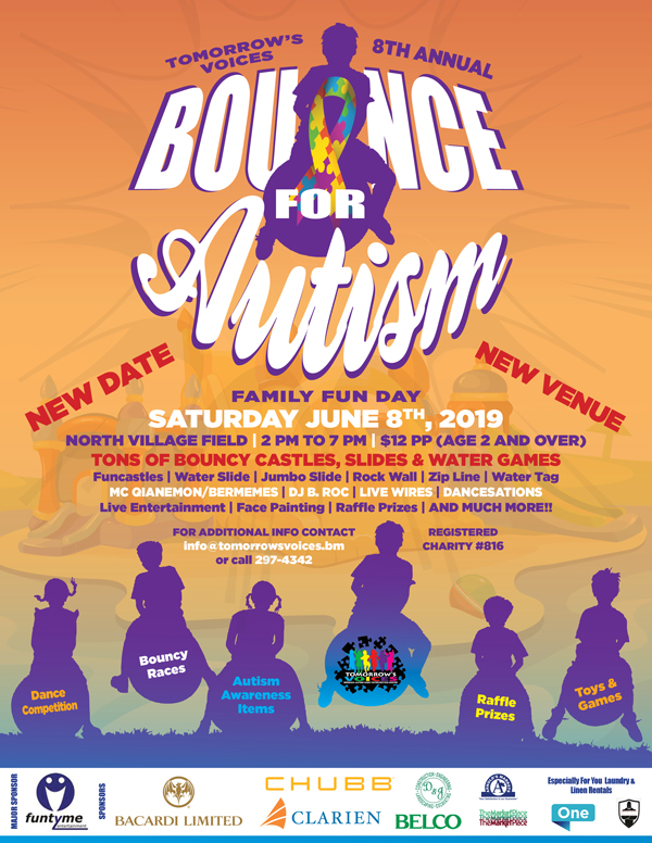 “Bounce For Autism” Fun Day Set For June 8 2019