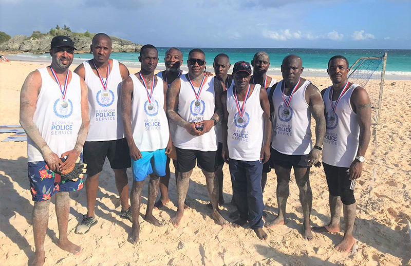 Corporate Beach Soccer Tournament Bermuda September 2019 BPS 2nd Place Team