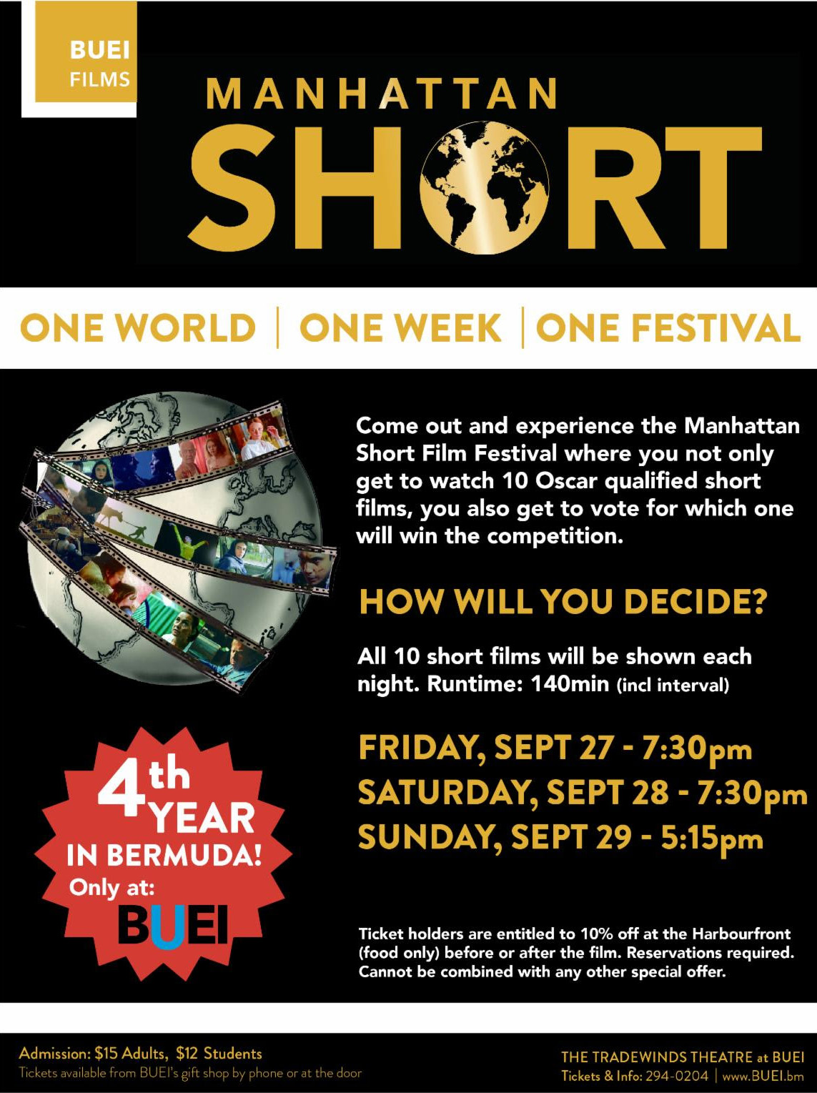 2019 Manhattan Short Film Festival At BUEI Bernews