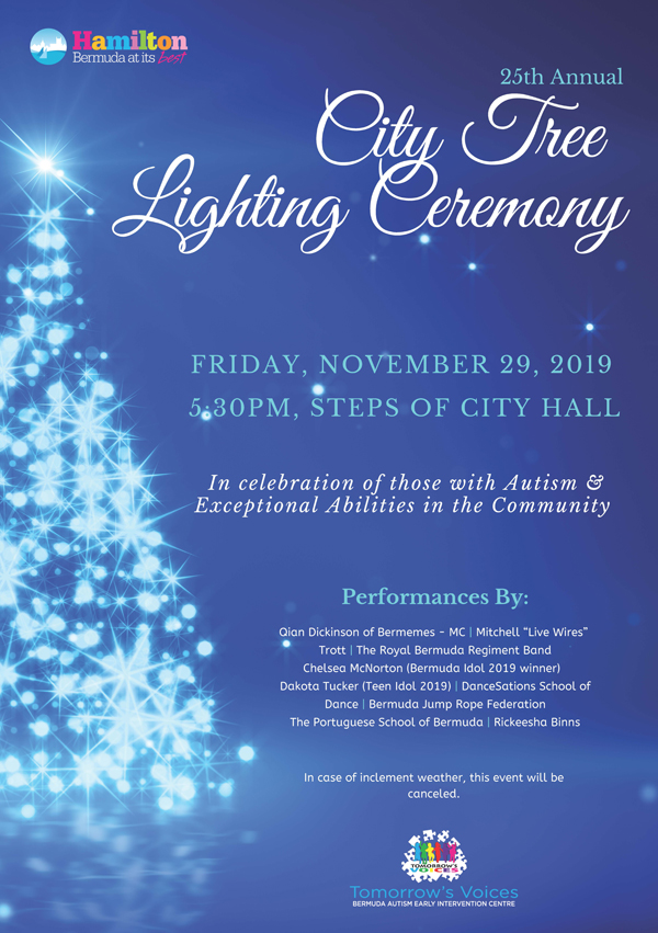 25th Annual Tree Lighting Ceremony Bermuda Nov 2019