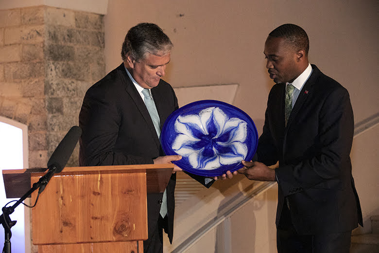 Premier David Burt President Vasco Cordeiro Reception at Rosewood Bermuda, November 2 2019 (6)