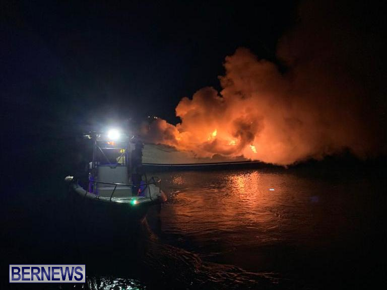 Boat Fire St David's Bermuda, December 6 2019 (4)