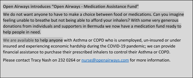 Open Airways Medication Assistance Fund