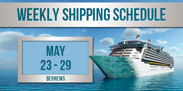 Weekly Shipping Schedule TC May 23 - 29 2020