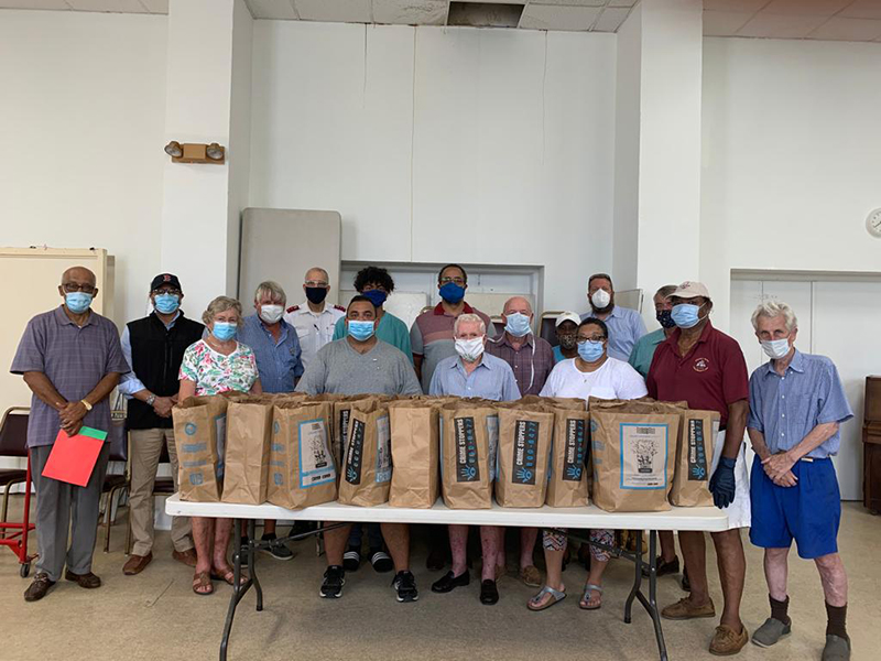 St. George’s Rotary & Salvation Army Food Hamper Program Bermuda July 2020 (1)
