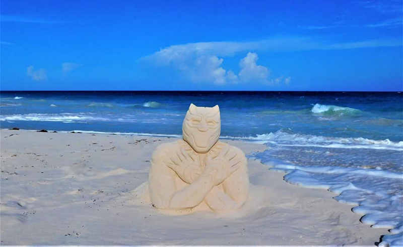 Wakanda Forever Sandcastle Bermuda Aug 2020 1