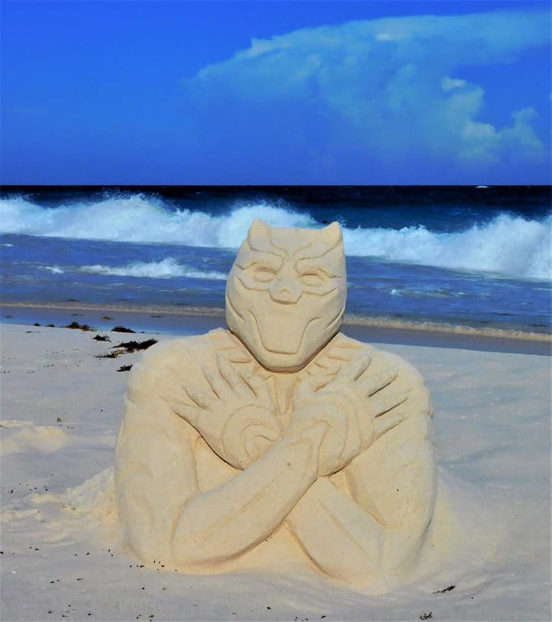 Wakanda Forever Sandcastle Bermuda Aug 2020 2