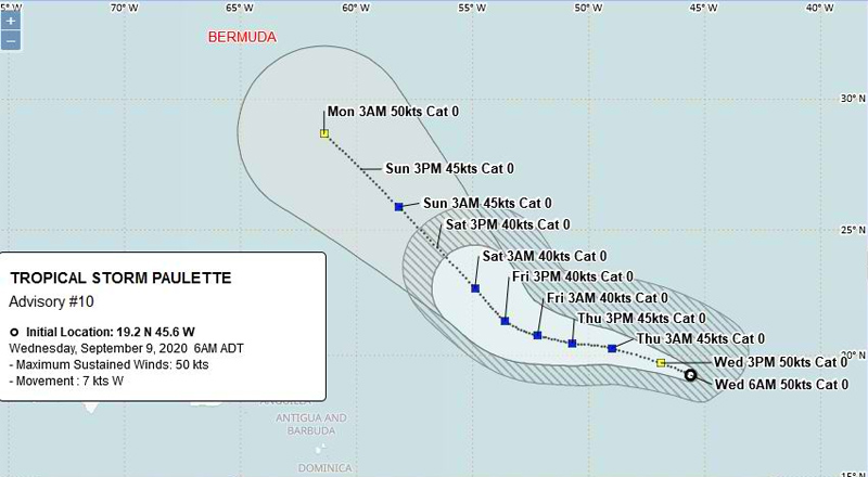 BWS Tropical Storm Paulette September 9 2020