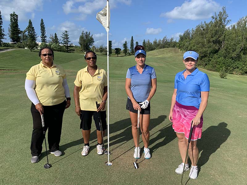Ocean View Governors Cup Bermuda Sept 2020 2 Ann Symonds, Sandra Scott, Rebecca Haak  & Gina Newson