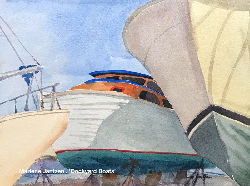 Bermuda Plein Air Marlene Jantzen . 'Dockyard boats'