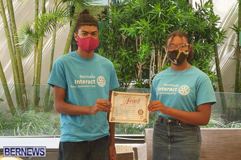 Hamilton Rotary Interact Club Service Awards Bermuda October 3 2020 (7)