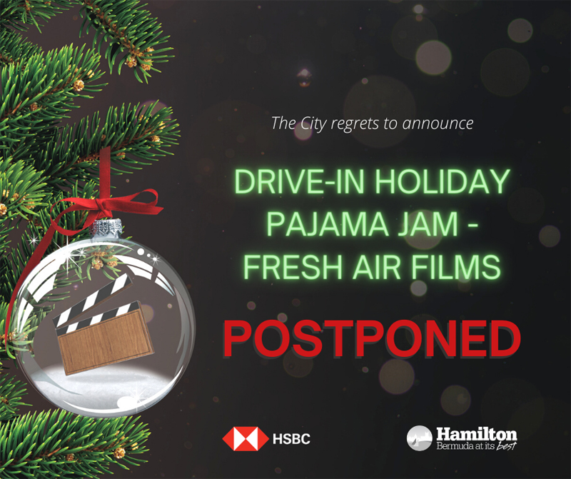 City DriveIn Holiday Pajama Jam Postponed Bermuda Dec 2020