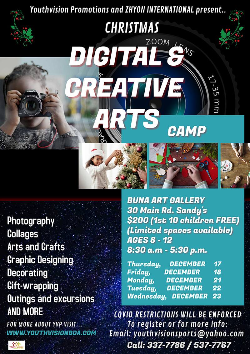 Digital & Creative Arts Camp Bermuda Dec 2020