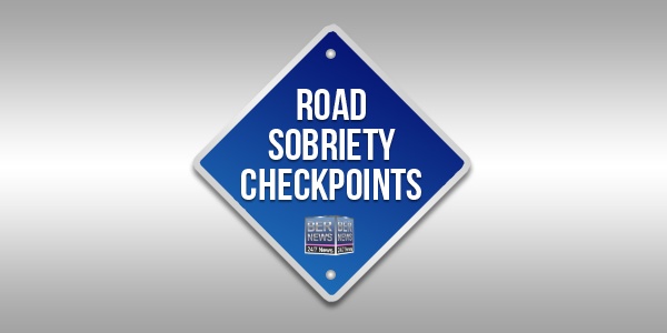 Road Sobriety Checkpoints From April 2 – 5