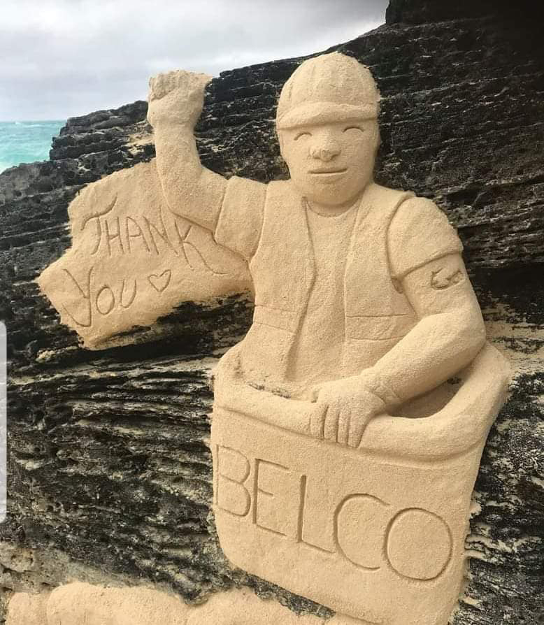 Bermuda Sandcastle Thank you Belco Jan 2021