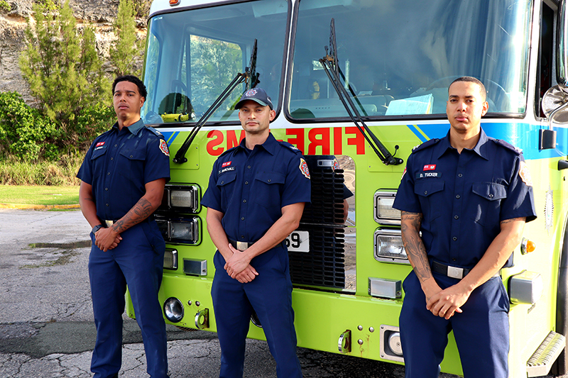Six Firefighters Celebrate 10 Years Of Service Bermuda Jan 2021 1