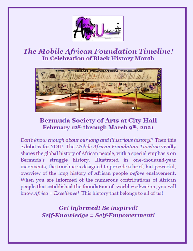 Mobile African Foundation Timeline Exhibit Bermuda Feb 2021 2