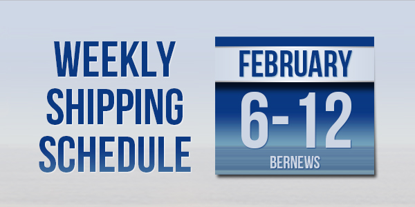 Weekly Shipping Schedule TC Feb 6 - 12 2021