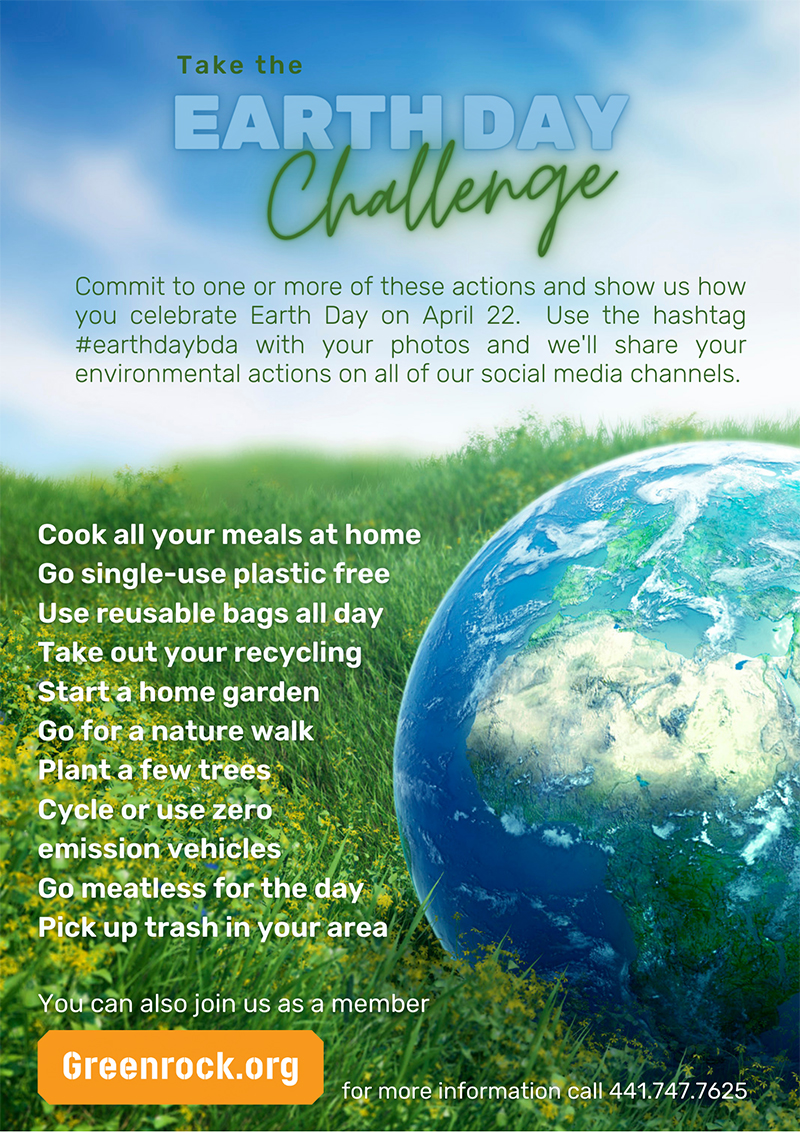Take the Earth Day Challenge Bermuda April 20 2021