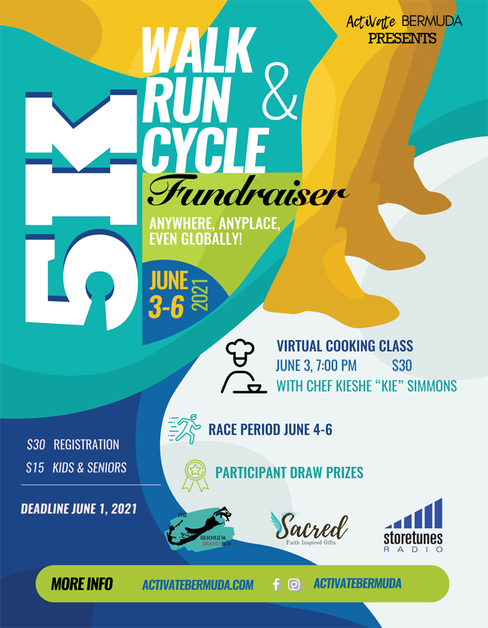 5k Walk Run & Cycle Fundraiser Bermuda May 2021
