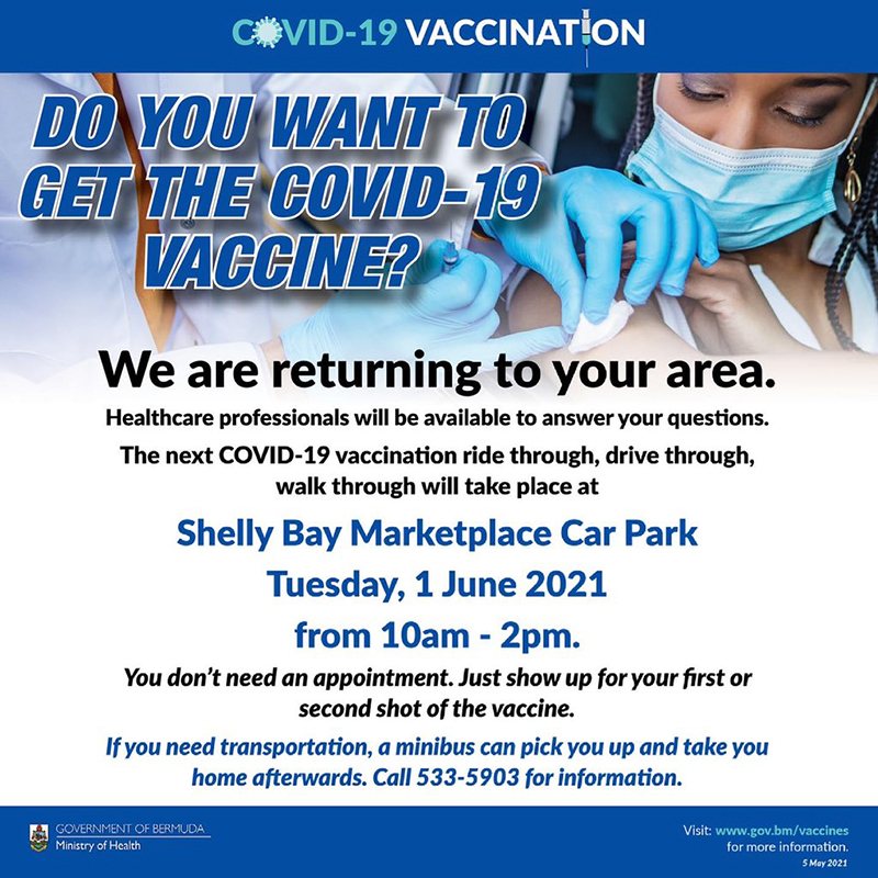 Mobile Vaccination Centre Locations Bermuda May 2021 1