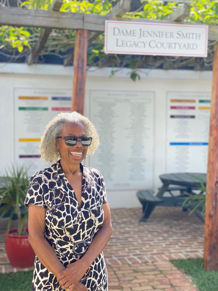 Dame Jennifer Smith Legacy Courtyard Bermuda June 2021